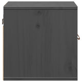 Wall Cabinets 2 pcs Grey 31.5x30x30 cm Solid Wood Pine 818360