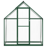 Greenhouse with Base Frame Green 169x58x195 cm Aluminium 4005817