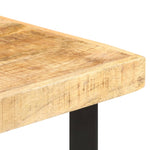 ZNTS Bar Table 60x60x107 cm Rough Mango Wood 286610