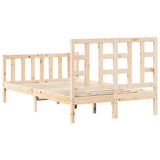 Bed Frame without Mattress 120x200 cm Solid Wood Pine 3191966