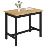 High Bar Table EKAI Black 112 x 70 x 91 cm Solid Pine Wood 42037013