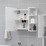 Bathroom Mirror Cabinet White 62.5x20.5x64 cm Engineered Wood 803308