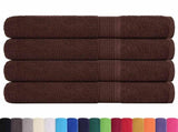 Sauna Towels "FROGN" 4 pcs Brown 80x200 cm 360 gsm 136768