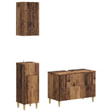 3 Piece Bathroom Cabinet Set ARNHEM Old Wood Engineered Wood 3417772