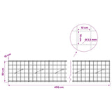 Gabion with 3.5 mm Wire and 10x10 cm Mesh 450x10x50 cm 3462987