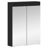 Bathroom Mirror Cabinet with Door TULUM Black 60 x 16.5 x 78 cm 880362