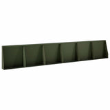 Retaining Wall 6 pcs 40 x 12 x 30 cm Steel Olive Green 3449138