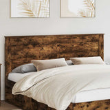Headboard with Headboard Smoked Oak 200 cm Engineered Wood 887421