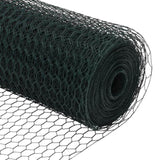 ZNTS Hexagon Fence Green 1.5x50 m Steel 42005434
