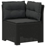 5-Seater Garden Sofa with Cushions Rattan Look PP Anthracite 3444051