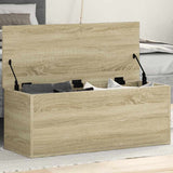 Storage Box Sonoma Oak 90x35x35 cm Engineered Wood 840683