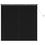 Venetian Blind Black 150 x 140 cm 25 mm PVC 42003742