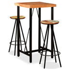 Bar Set 3 Pieces Solid Acacia and Reclaimed Wood 275128