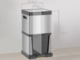 34L Double Compartment Kitchen Bin, with Soft-Close Lid T3398P343175