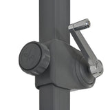 Cantilever Garden Parasol Anthracite Polyester, Aluminium Large 44622