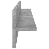Wall Shelf 4 pcs Concrete Grey 80x11.5x18 cm Engineered Wood 807342