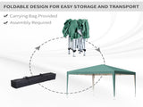 3 x 3M Garden Pop Up Gazebo Height Adjustable Marquee Party Tent Wedding Canopy with Carrying Bag, T3398P314683