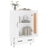 Highboard White 69.5x31x115 cm Engineered Wood 830316