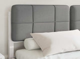 Bed Frame with Upholstered Headboard Light Grey 120 x 190 cm 877998