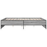 Bed Frame without Mattress Grey Sonoma 140x200 cm 3279890