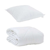 Summer Duvet with Pillow 2 pcs White Microfiber 3376427