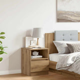 Bedside Cabinet Artisan Oak 40x40x50 cm Engineered Wood 856500