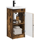 Bathroom Vanity with Sink Smoked Oak 42 x 40 x 84.5 cm 890059