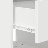 Bedside Table White 40.5 x 40 x 48 cm Engineered Wood 891056