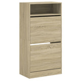 Shoe Cabinet Sonoma Oak 60x34x116 cm Engineered Wood 840017