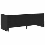 Corner Bed Frame with Headboard Black 80 cm x 200 cm Velvet 42016373