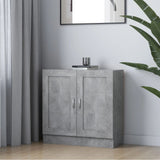 Book Cabinet Concrete Grey 82.5x30.5x80 cm Engineered Wood 802709