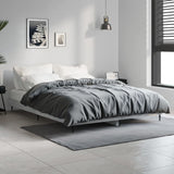 Bed Frame without Mattress Concrete Grey 140x190 cm 832281