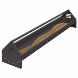 Chicken Feeding Trough Black 108 x 20.5 x 20 cm 874612
