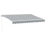 Manual Retractable Awning Anthracite&White 350x250 cm 3216036