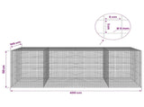 Gabion with 5 mm Wire and 5x5 cm Mesh 400x100x150 cm 3464378