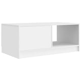 Coffee Table White 90 x 50 x 37 cm Engineered Wood 895875
