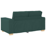 Sofa Set with Cushion 3 pcs Dark Green 220 x 78 x 84 cm Fabric 3324614