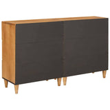 Sideboard 2 pcs 120 x 33.5 x 75 cm Solid mango wood Brown 3310064