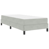 Box Spring Bed with Mattress Light Grey 80 x 210 cm Fabric 3398719