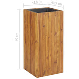 Garden Raised Bed 43.5x43.5x90 cm Solid Acacia Wood 46571