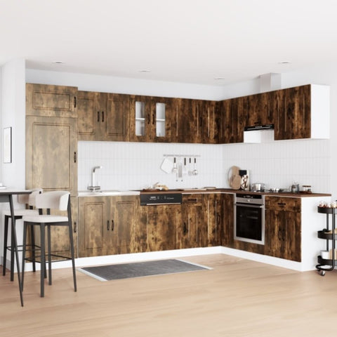 Kitchen Cabinet with Door Kalmar 2 pcs Brown 80 x 46 x 81.5 cm 3315006