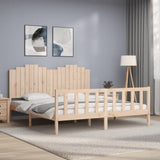 Bed Frame without Mattress Solid Wood Pine 3192311