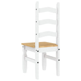 ZNTS Dining Chairs 2 pcs Corona White 42x47x107 cm Solid Wood Pine 4005725