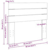 Headboard 80 cm Solid Wood Oak 859340