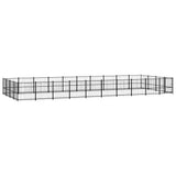 Outdoor Dog Kennel Steel 37.64 m 3124632