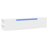 TV Wall Cabinet with LED White 180x31x39.5 cm 3307954