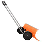 Snow Shovel with Extendable Handle Orange 96 cm Blade Steel 364818