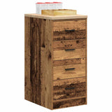 Garage Storage Cabinet Old Wood 40x51x85 cm Solid Wood Pine 860596