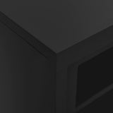 Sliding Door Cabinet Anthracite 90x40x90 cm Steel 335957