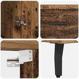 Highboard 2 pcs Old Wood Engineered Wood 3415649